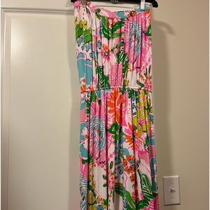 Lily Pulitzer strapless, maxi dress